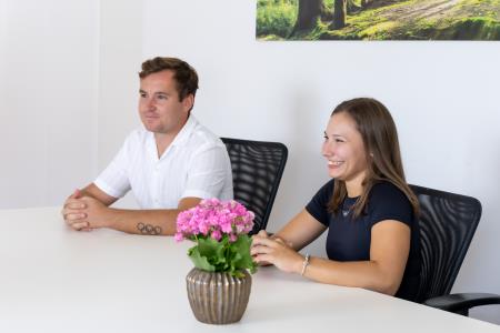 Olimpijca Žiga Ravnikar in Lucija Hribar, foto: Rok Majhenič